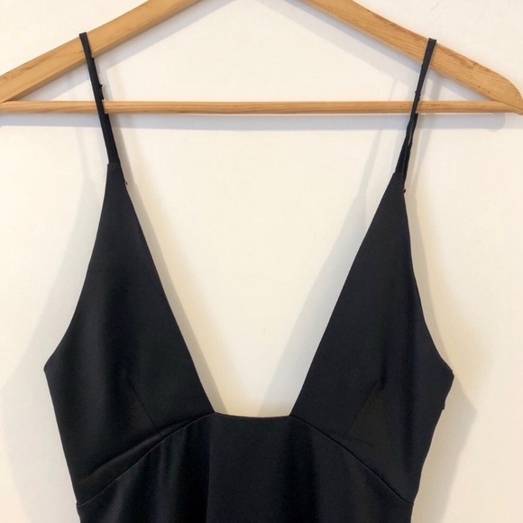 Are You Am I Elara black silk dress sz S - Picture 6 of 6